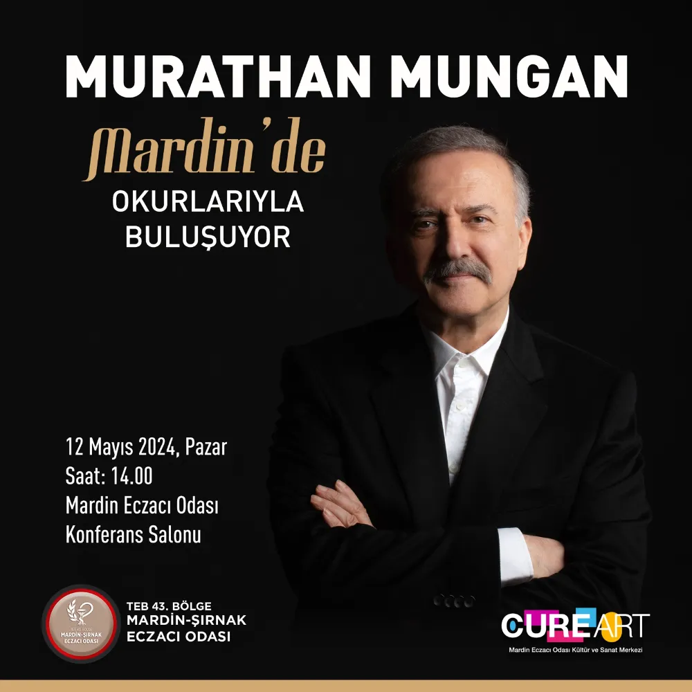 MURATHAN MUNGAN MARDİN’DE OKURLARIYLA BULUŞUYOR