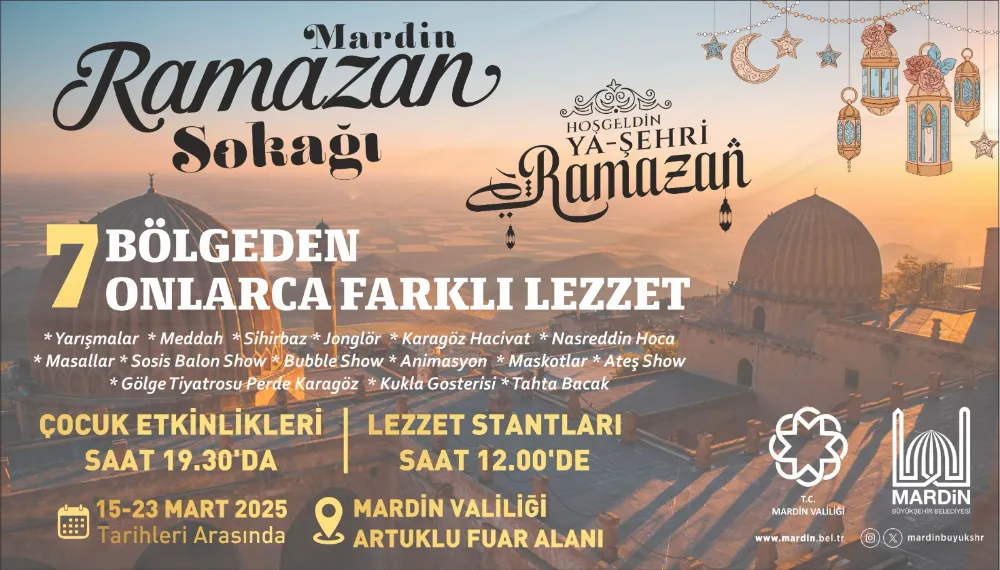 Mardin Ramazan Sokağı Kapılarını Ziyaretçilere Açıyor