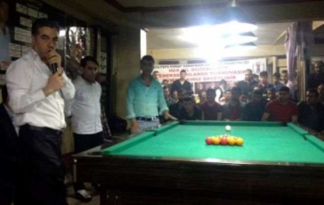 Kızıltepe`de Bilardo Turnuvası Yapıldı